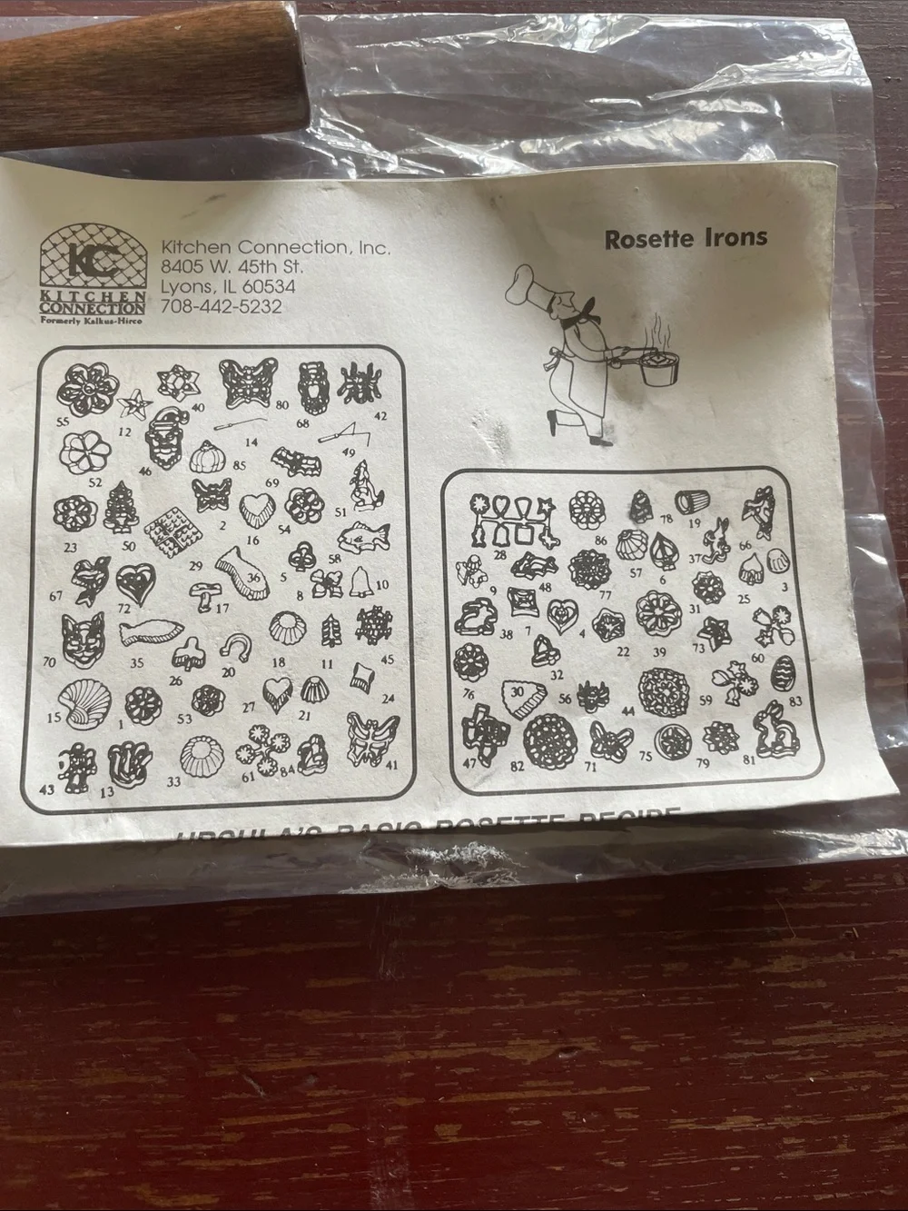 Rosette cookie Iron